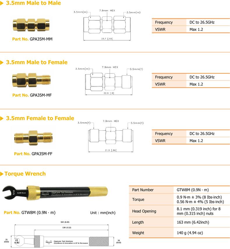 3.5 mm Calibration Kits