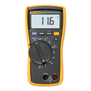 Fluke 116 HVAC 디지털 멀티미터 / 온도 기능 및 마이크로 앰프 포함