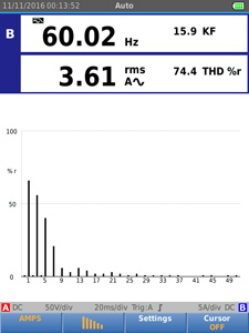 Fluke 120B 시리즈 산업용 ScopeMeter® 휴대용 오실로스코프